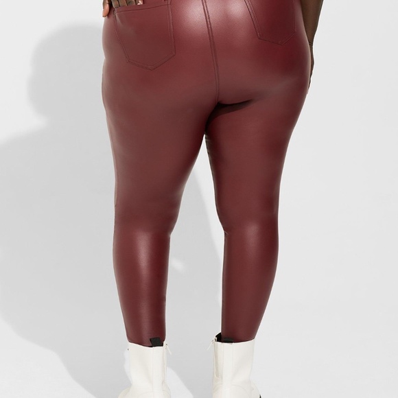 TORRID * Full Length Signature Waist Faux Leather Pocket Legging NWOT - Picture 8 of 16